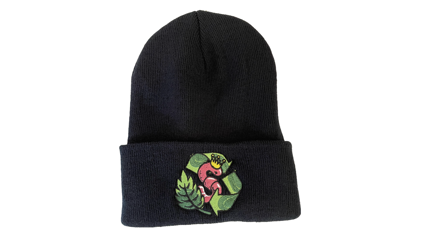 Black recycle No Till Kings Beanie 